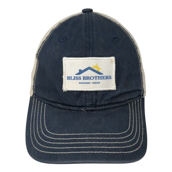 Bliss Brothers Snapback Trucker Hat Blue OS Adjustable Lightweight District - Picture 1 of 10